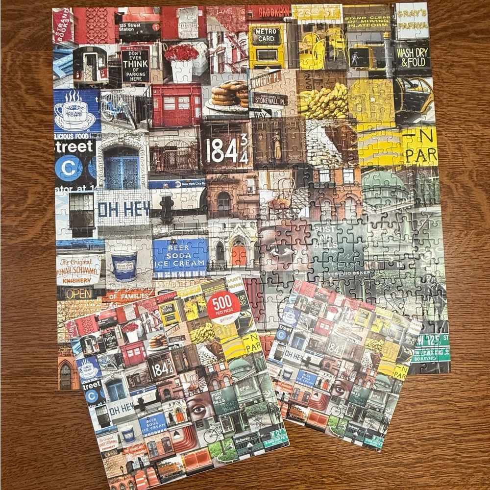 Galison New York in Color 500 Piece Puzzle Complete